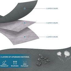 Large Storage Bags, 4 Pack Clothes Storage Bins Foldable Closet Organizers Storage Containers with Durable Handles Thick Fabric for Blanket Comforter Clothing Bedding 90 L (Gray)