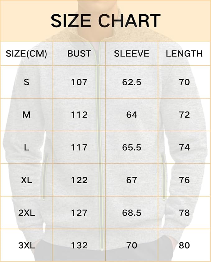 Men's Zipper Cardigan - Warm Casual Sweatshirt Autumn Winter Wear for Vacations Everyday Life