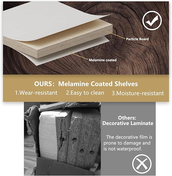 Modular Closet System, 40" Wide Closet Organizer System with Hanging, Wood Tower Closet Storage for Walk In Closets, Wall Mounted Wardrobe Organizer Kit System, Bedroom, Black