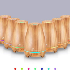Diffuserlove Essential Oil Diffuser 200ML Aroma Diffuser Mist Humidifiers with 7 Color LED Lights, Auto Shut-Off Function for Bedroom Office Room House