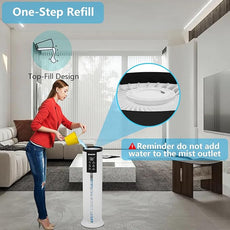 Humidifier, 3.4Gal(13L) Smart Humidifier for Bedroom Home,2000 sq.ft Cool Mist Humidifiers for Home Plants and Office Basement Whole House Large Room with Remote Control Timer and Water Tank