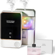 Waterless Essential Oil Diffuser for Home & Office Cordless Battery Operated Aroma Diffuser with 7 Mist Levels, Ultrasonic Air Freshener for Large Rooms Bedroom Bathroom Car Small & Portable