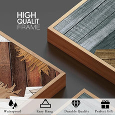 Framed Mountain Wall Art Boho Mountain Wall Decor Modern Nature Artwork 12