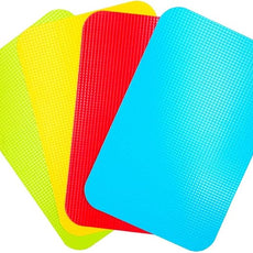 Small Flexible Plastic Cutting Board Mats, 2 Pack Cutting Boards Mats With Food Icons, Gripped Back and Dishwasher Safe, Set of 4,7.5x11.4inch (2)
