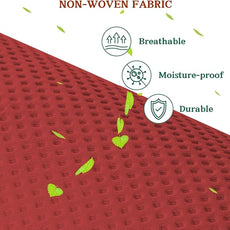 Christmas Over The Door Organizer 5 Tiers, Extra Large Behind Door Storage of 10 Compartments, 80 lbs Weight Capacity Hanging Storage Organizer with Clear Window Kids Toys, Shoes, Diapers, Red