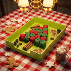 Letter-Size Tray, 2 PCS A4 Plastic Stackable Paper Tray, Desk Drawer Organizer for Office, School, Home Storage, and Storage Containers for Christmas Ornaments, Gift Wrap (2X Green)