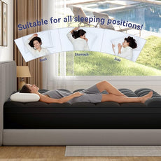 ELEMUSE Cal King Black Mattress Topper for Back Pain, Extra Thick Mattress Pad Cover, Plush Soft Pillowtop with Elastic Deep Pocket, Overfilled Down Alternative Filling