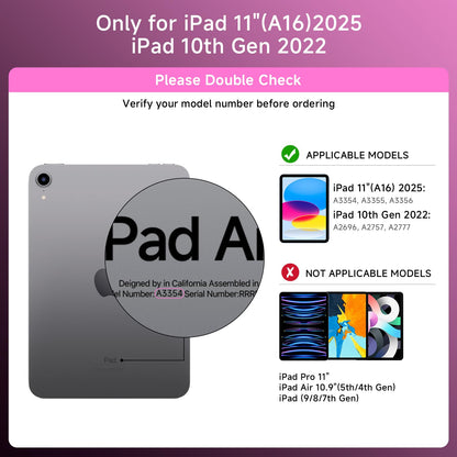 Transparent Keyboard Case for iPad 11” (10th & 11th Gen) – 360° Rotating, Backlit, Trackpad