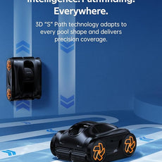 (2025 Upgrade) Pool Cleaner K60, 6H Runtime Cordless Robotic Pool Vacuum, Touch Screen, Smart Navigation, Cleans Floor, Walls, Waterline, Ideal for Above & In-Ground Pools, Self-Parking