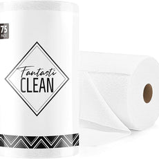 Fantasticlean Microfiber Cleaning Cloth Roll -75 Pack, Tear Away Microfiber Towels, 12