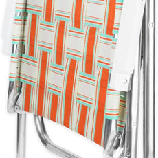 Lawn Chair USA Folding Aluminum Outdoor Patio Lawn Chair | Heavy-Duty Webbed Chairs for Camping, Sports, Beach, Yard & Tailgating | Lightweight Portable | Magnum - Surfside