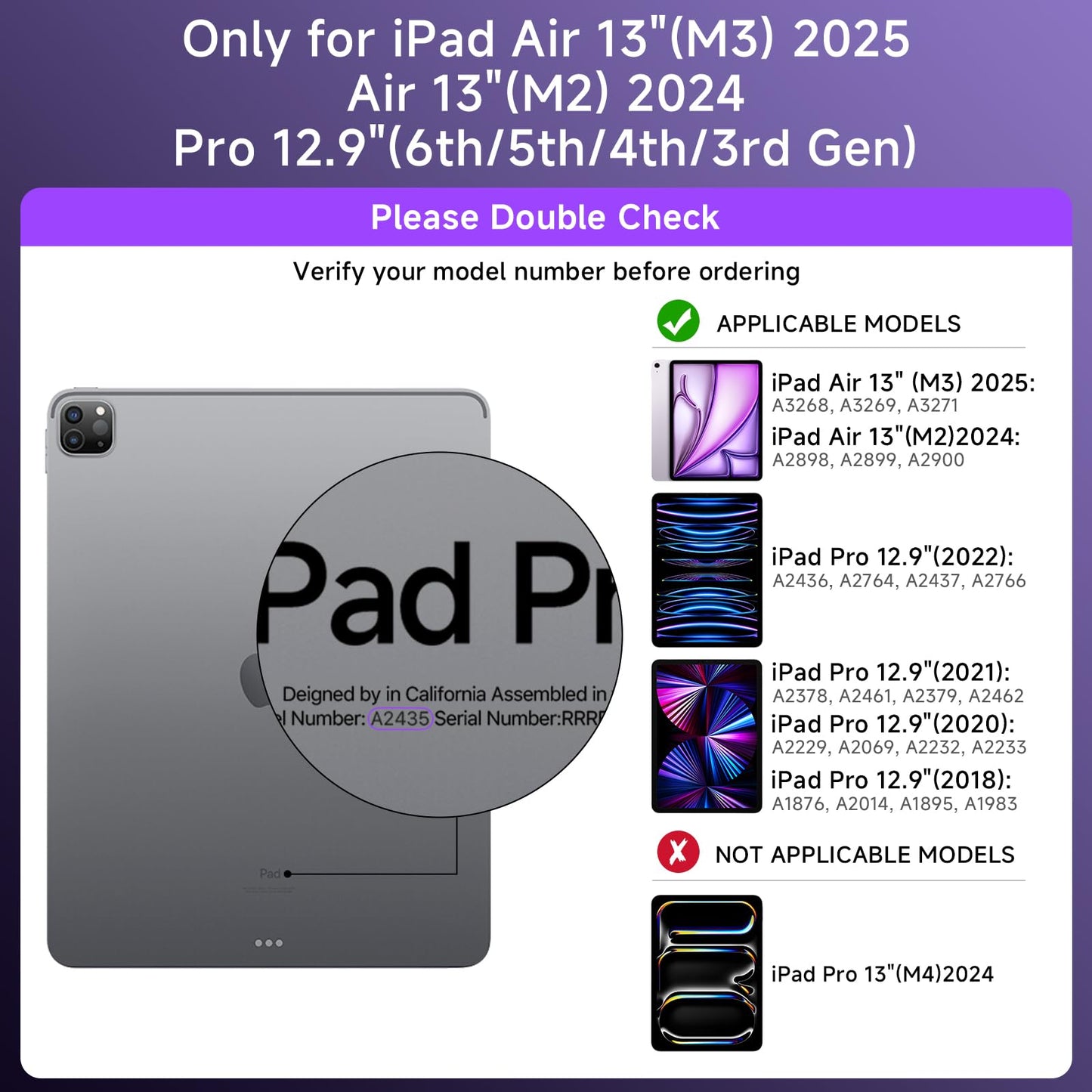 Transparent Keyboard Case for iPad 11” (10th & 11th Gen) – 360° Rotating, Backlit, Trackpad