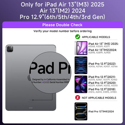 Transparent Keyboard Case for iPad 11” (10th & 11th Gen) – 360° Rotating, Backlit, Trackpad