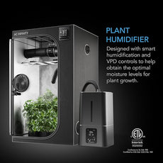 AC Infinity CLOUDFORGE T7, Plant Humidifier 15L with VPD Humidity Controls, 10-Level Precision Vaporizer, Extendable Hose, Targeting Pipe, and No-Leak Seal for Grow Tents
