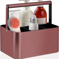 Shower Caddy Portable for College Dorm Room Essential, Bathroom Caddy Organizer with Handle and Adjustable Dividers, Shower Storage Tote, Plastic Shower Basket Bin for Shampoo Toiletry