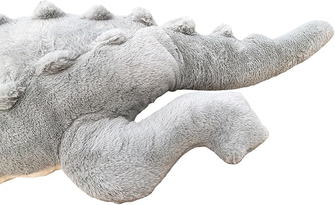Hofun4U Alligator Plush Pillow, 67 inch Alligator Stuffed Animal, Home Decoration Christmas Valentine’s Birthday Gift for Boys Girls Adults Kids (Grey)