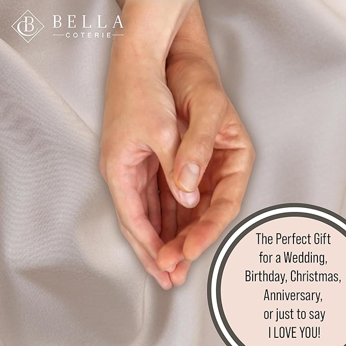 Bella Coterie Luxury Bamboo Viscose Full Size Sheet Set | 100% Organically Grown | Ultra Soft | Cooling for Hot Sleepers | 18" Deep Pocket [Dune] BC