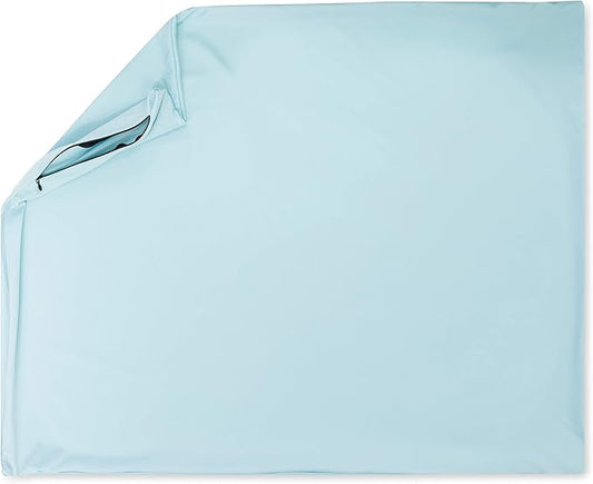 Cover Only for Premium Microbead Bed Pillow, X-Large Extra Smooth - Ultra Comfortable Sleep with Silk Like Anti Aging Cover 85% Spandex/ 15% Nylon Breathable, Cooling Sweet Baby Blue