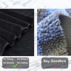 Ferdilan 8 Pack Black Bath Towel Set, 2 Extra Large Bath Towel Sheets, 2 Hand Towels and 4 Washcloths Ultra Soft and Absorbent Chair Towels for Bathroom, Quick Dry Towel for Home Hotel