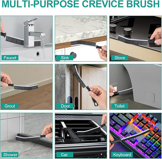 Crevice Cleaning Brush,New Multifunctional Gap Cleaning Brush Tool,Thin Scrub Brush Hard-Bristled Gap Scrub Brush for Bathroom Kitchen Tiles Window Door Slots(5pcs)