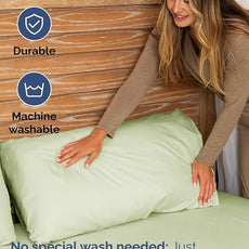 Extra Deep Pocket Twin XL Sheets - 3 Piece Breathable & Cooling Bed Sheets - Hotel Luxury Bed Sheet Set - Soft, Wrinkle Free & Comfy - Easily Fits Extra Deep Mattresses - Light Sage Green Sheets Set