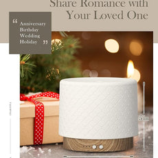 Essential Oil Diffuser, 280ml Ceramic Diffusers for Large Room, Ultrasonic Aromatherapy Diffuser with Cool Mist Humidifier, Quiet and Intelligent Oil Diffusers for Home,Office,Yoga,Bathroom