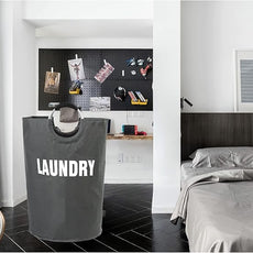 DOKEHOM 160L XX-Large Laundry Basket (7 Colors), Collapsible Laundry Bag, Foldable Laundry Hamper, Folding Washing Bin (Dark Grey, XXL)