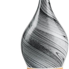 Porseme 280ml Essential Oil Diffuser Glass Color Changing Aroma Air Diffusers Aromatherapy Ultrasonic Cool Mist Humidifier 7 Running Hours Waterless Auto-Off for Sleeping, Yoga, Office, Spa (Ink)