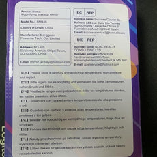 Travel Mirror with Light, Compact Mirrors, 1x/30x Magnifying Mirror with 3 Color Lights and Adjustable Brightness, 4.5x3.9 inch Small Compact Hangable Hand Pocket Mirrors, Comes with Tweezer