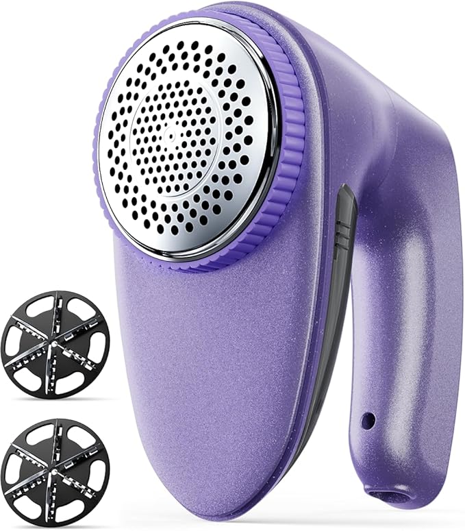 Bymore Fabric Shaver, Lint Shaver for Clothing Furniture Shaver, Sweater Defuzzer Pill Remover Shaver, Lint Remover for Clothing Fuzz-Dark Purple