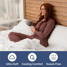 King Size 4 Piece Sheet Set - Comfy Breathable & Cooling Bed Sheets Set - Hotel Luxury Bedding for Women, Men, Kids, Teens, Boys & Girls - Deep Pockets, Soft, Wrinkle Free - Oeko-Tex - Antique White