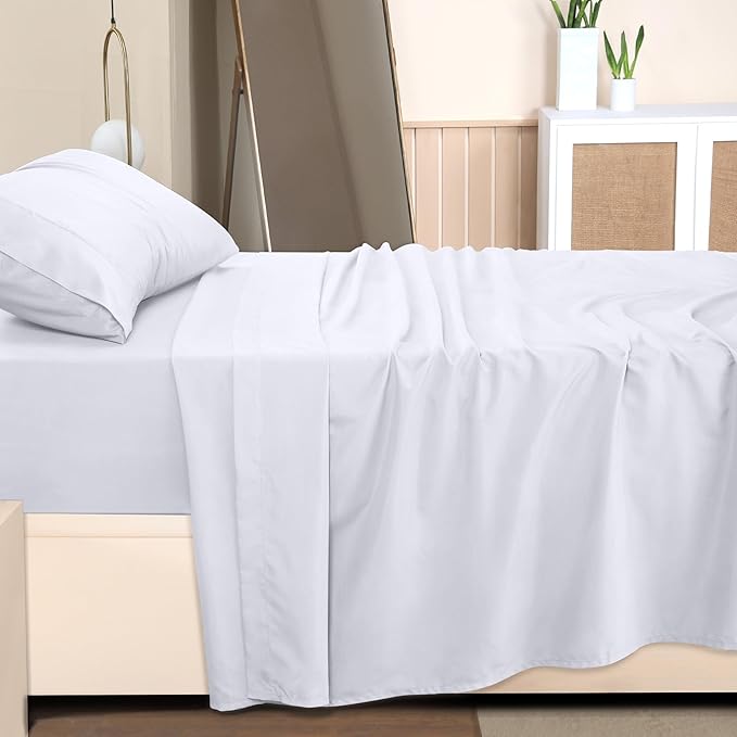 Utopia Bedding Twin Bed Sheets Set - Pack of 10 Sheet Sets - Perfect for Spa, Hotel, & Guest Bedroom - Brushed Microfiber - Shrinkage and Fade Resistant - Easy Care (White)