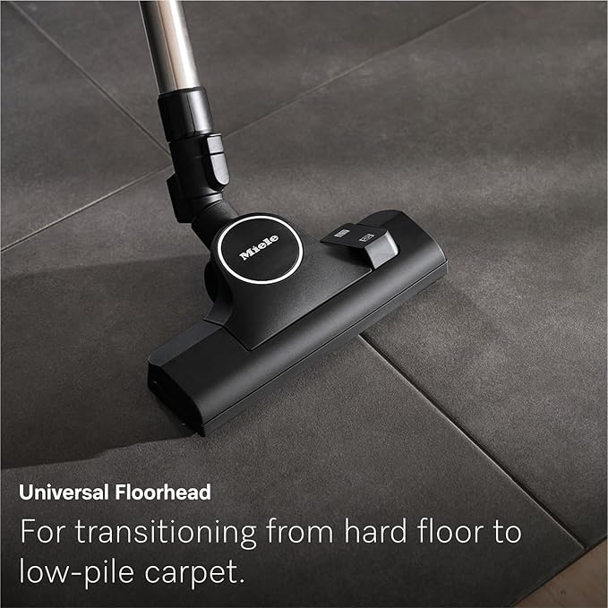 Miele New Guard M1 Cat & Dog Bagged Canister Vacuum for Pet Owners with Odor-Reducing Active AirClean Filter, TurboTeQ Floorhead, and AllTeQ Universal Floorhead, in Obsidian Black/Space Grey