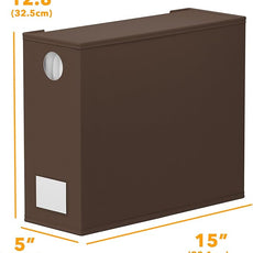 SpaceAid 9 Pack Bed Sheet Organizers and Storage, Foldable Sheet Organizer with Window for Linen Closet, Set Folder Keeper for Queen & King Size Bedding Storage (Brown)