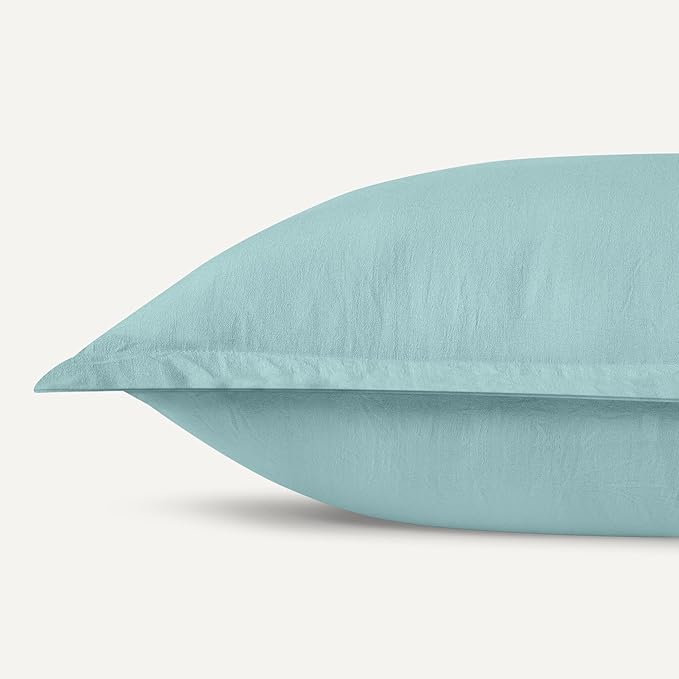 Amazon Basics Brushed Microfiber Comforter Set, Extra Soft with Natural Texture, 2-Piece, Twin/Twin XL, Blue