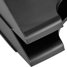 Amazon Basics Rectangular, Stackable Office Letter Organizer Desk Tray, Black, Pack of 2