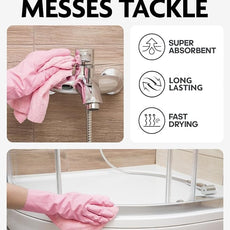 Fantasticlean Microfiber Cleaning Cloth Roll -150 Pack, Tear Away Microfiber Towels, 12