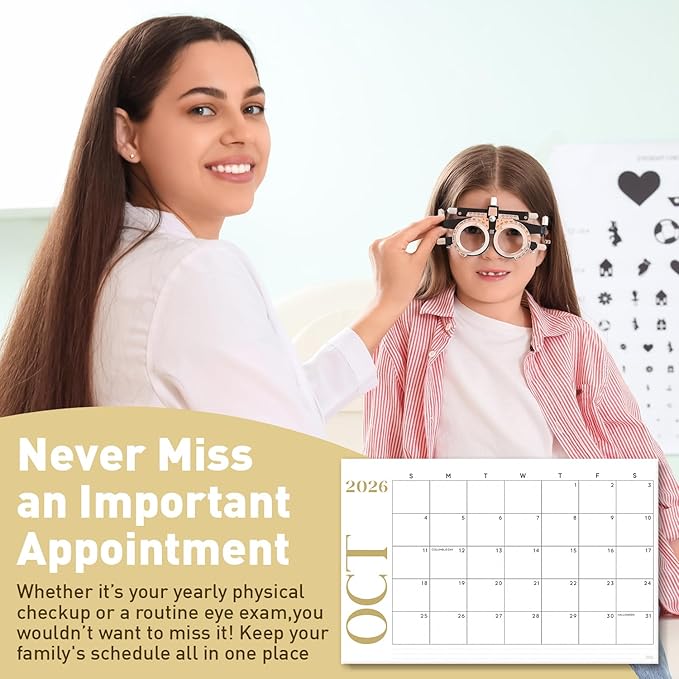 S&O Modern Large Desk Calendar from January 2026-June 2027 - Tear-Away Table Calendar 2026-2027 - Desktop Blotter - Academic Desk Planner - Desk Pad Large - 11x17in