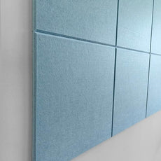 Felt Wall Tiles | Large Cork Board Alternative | Aesthetic Felt Bulletin Board for Office, Home & Classroom | Large Cork Boards for Walls Pinboard (12-Pack) | Baby Blue