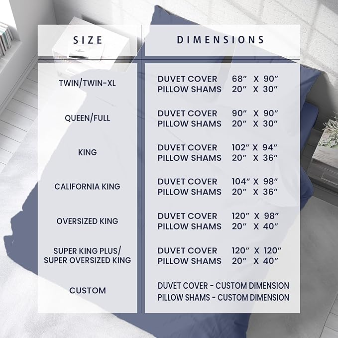 Kotton Culture 3 Pc 120" x 98" Duvet Cover Set Oversized King 100% Egyptian Cotton - 600 Thread Count Comforter Cover, Zipper Closure & Corner Ties - Fits Large King Inserts - Mediterranean Blue