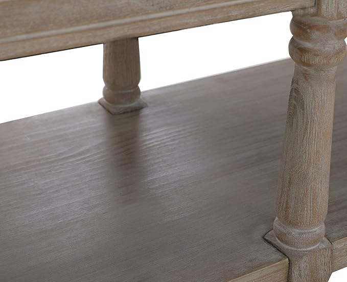 chairus Shoe Rack Bench Storage Vintage Bedroom Padded Bench Seat End of Bed, Fabric Tufted Farmhouse French Entryway Bench with Wood Legs for Hallway Foyer, Gray