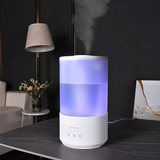 BlueHills Premium 4000 ml Tall Essential Oil Diffuser 4L 4 Liter 50 Hour Run with Remote Timer Aroma Humidifier 1 Gallon Big Capacity High Mist Output for Large Room Huge Size Mood Lights White T401