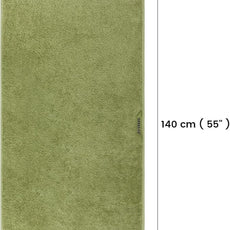 SEMAXE Green Bathroom Towel, 100% Cotton Bath Towel with Hanging Loop and Smart Tag, Hotel & Spa Quality Soft Absorbent Towel, Gift Box Packaging, 1 Pc Bath Towel, 55