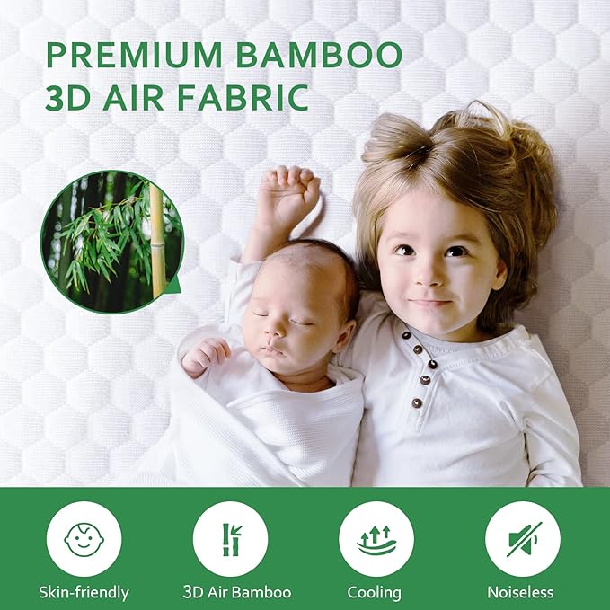 Queen Mattress Protector 2 Pack Waterproof Cooling Queen Mattress Pad Cover, Viscose 3D Air Breathable Fabric, Fitted 8-18 inch Deep Pocket, Washable Noiseless