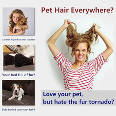 Pawsome Pets Pet Hair Remover Gift Set Reusable Lint Roller Cat and Dog Hair Remover for Furniture, Couch, Carpet, Clothing and Bedding - Portable, Multi-Surface Fur Removal Tool