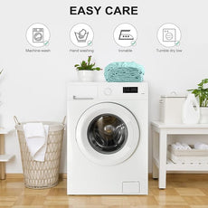 FreshCulture Full Fitted Sheet - Hotel Quality Fitted Sheet - Ultra Soft & Breathable - Brushed Microfiber - Deep Pocket - Cooling Fitted Sheets for Full Size Bed (Spa Blue)