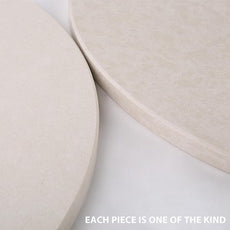 Koville Italian Marble Corner Shower Shelf for Bathroom, 10'' Marble Corner Shelves for Bath, Wall Mounted Stone Shower Caddy, No Drilling Adhesive Shower Shelf - Sahara Sand (2-Layer)