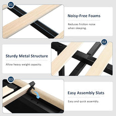 Full Size Lift Up Storage Bed, Upholstered Platform Bed Frame with Wingback Headboard, Hydraulic System, Solid Wooden Slats Support, Noise-Free, No Box Spring Needed, Easy Assembly, Beige