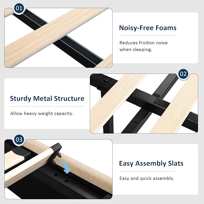 Full Size Lift Up Storage Bed, Upholstered Platform Bed Frame with Wingback Headboard, Hydraulic System, Solid Wooden Slats Support, Noise-Free, No Box Spring Needed, Easy Assembly, Beige