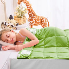 yescool Green Checkered Weighted Blanket 7 Pounds Plaid Weighted Throw Blanket, Heavy Blanket for Sleeping, Tartan Bed Throw Blanket Gift for 60-80lbs, 40